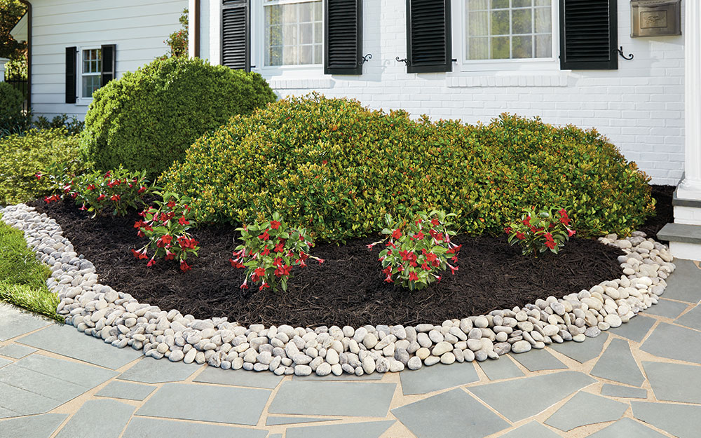 Decorative Rock & Mulch Bed Installation